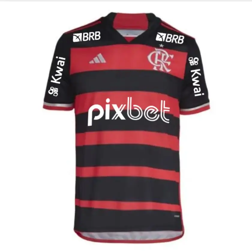 Camisa Flamengo Todos os Patrocínios Vermelha I 2024/25 Masculina Camisa Flamengo Todos os Patrocínios Vermelha I 2024/25 Masculina