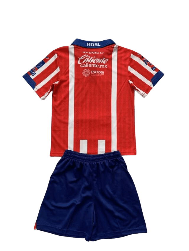 Kit Infantil Atlético San Luis Home I 2024/25 Unissex Kit Infantil Atlético San Luis Home I 2024/25 Unissex