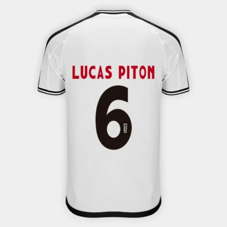 Camisa Do Vasco Branca II LUCAS PITON #6 2024/25 Masculina