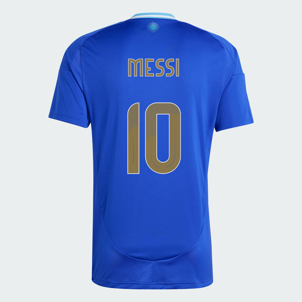 Camisa Argentina II Away Azul 2024/25 Messi #10 Masculina Camisa Argentina II Away Azul 2024/25 Messi #10 Masculina