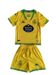 Kit Infantil Deportivo de La Coruña Away II Amarela 2023/24 Unissex
