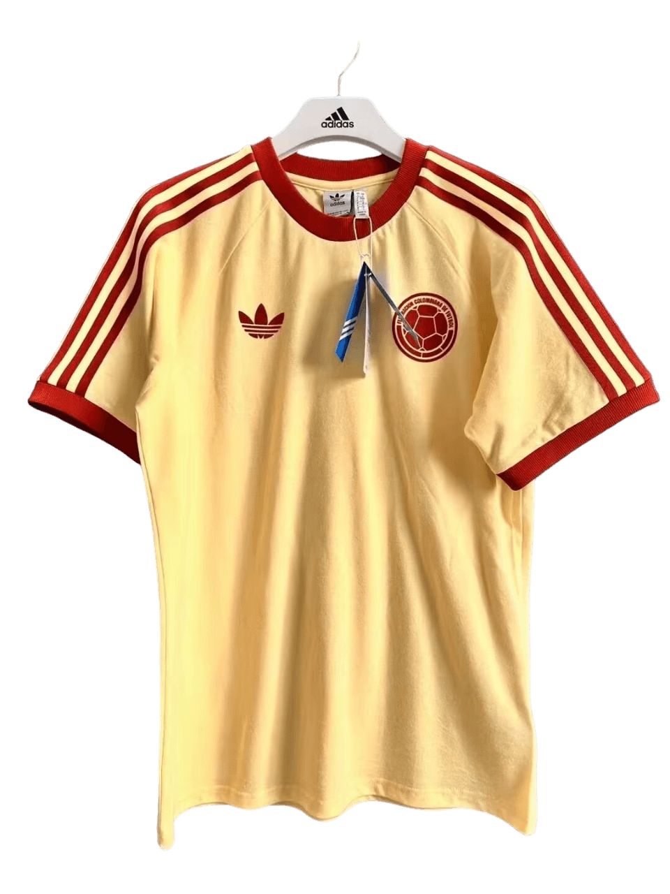 Camisa Colombia 3-STRIPES Originals Amarela/Vermelha Camisa Colombia 3-STRIPES Originals Amarela/Vermelha
