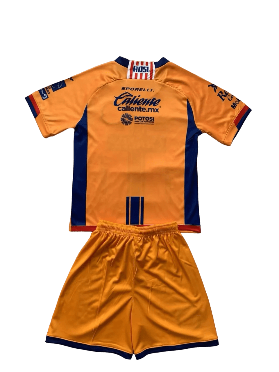 Kit Infantil Atlético San Luis Laranja 2024/25 Unissex Kit Infantil Atlético San Luis Laranja 2024/25 Unissex