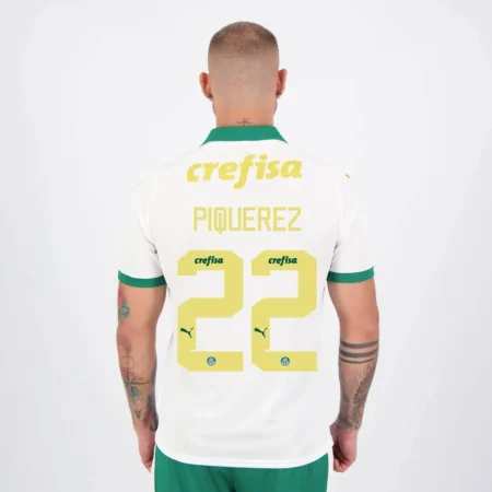 Camisa Palmeiras do Piquerez #22 Branca II 2024/25 Masculina
