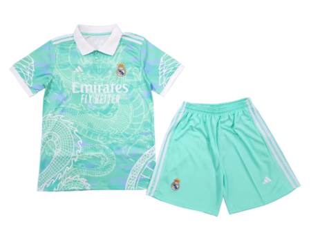 Kit Infantil Real Madrid Dragão Especial Azul 2024/25