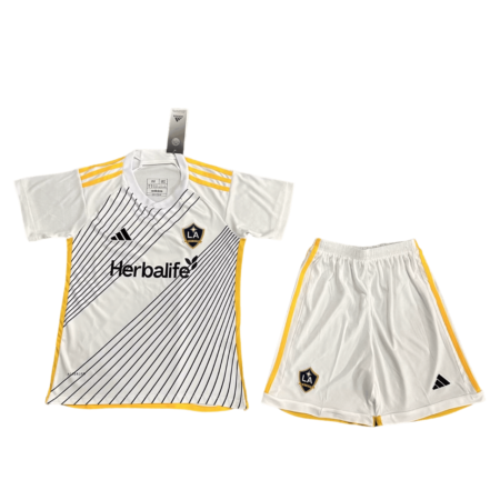 Kit Infantil Titular LA Galaxy Branca I Home 2024/25 Unissex