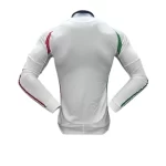 Camisa Itália Branca Away II Manga Longa 2024/25 Jogador