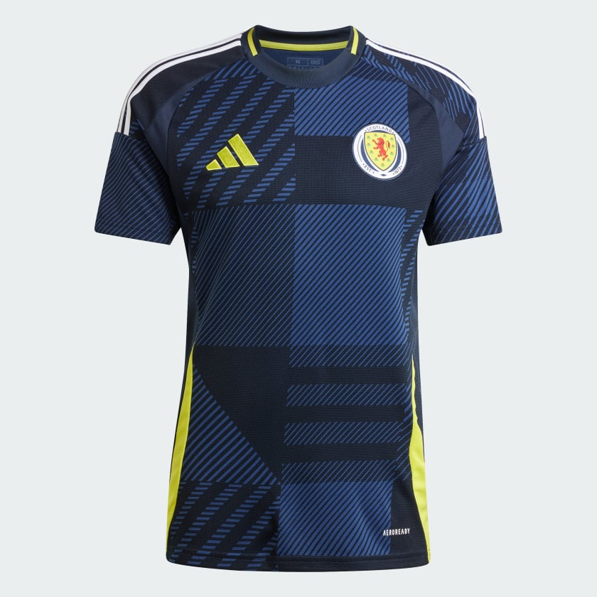 Nova Camisa Escócia Azul I Home 2024/25 Masculina Nova Camisa Escócia Azul I Home 2024/25 Masculina