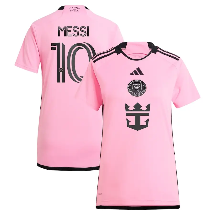 Camisa Inter Miami Rosa I Messi #10 Feminina 2024/25 Camisa Inter Miami Rosa I Messi #10 Feminina 2024/25