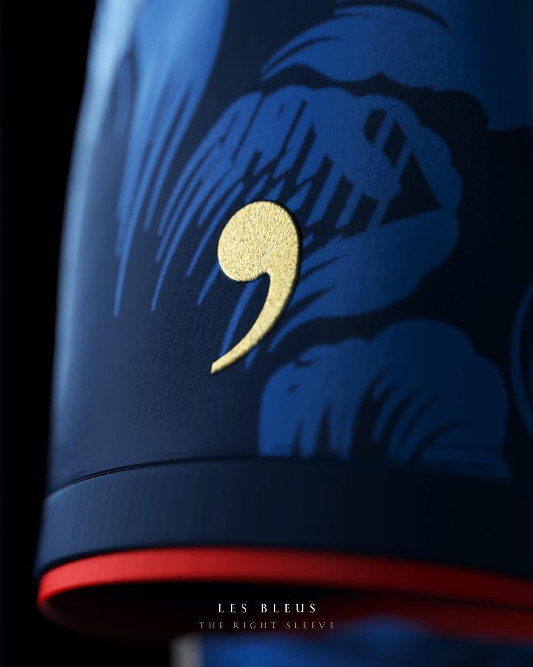Camisa França Les Bleus Azul Commafootball 2023/24 Camisa França Les Bleus Azul Commafootball 2023/24