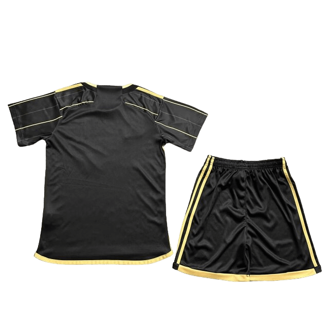 Kit Infantil Los Angeles Football Preta/Dourada 2024/25 Unissex Kit Infantil Los Angeles Football Preta/Dourada 2024/25 Unissex
