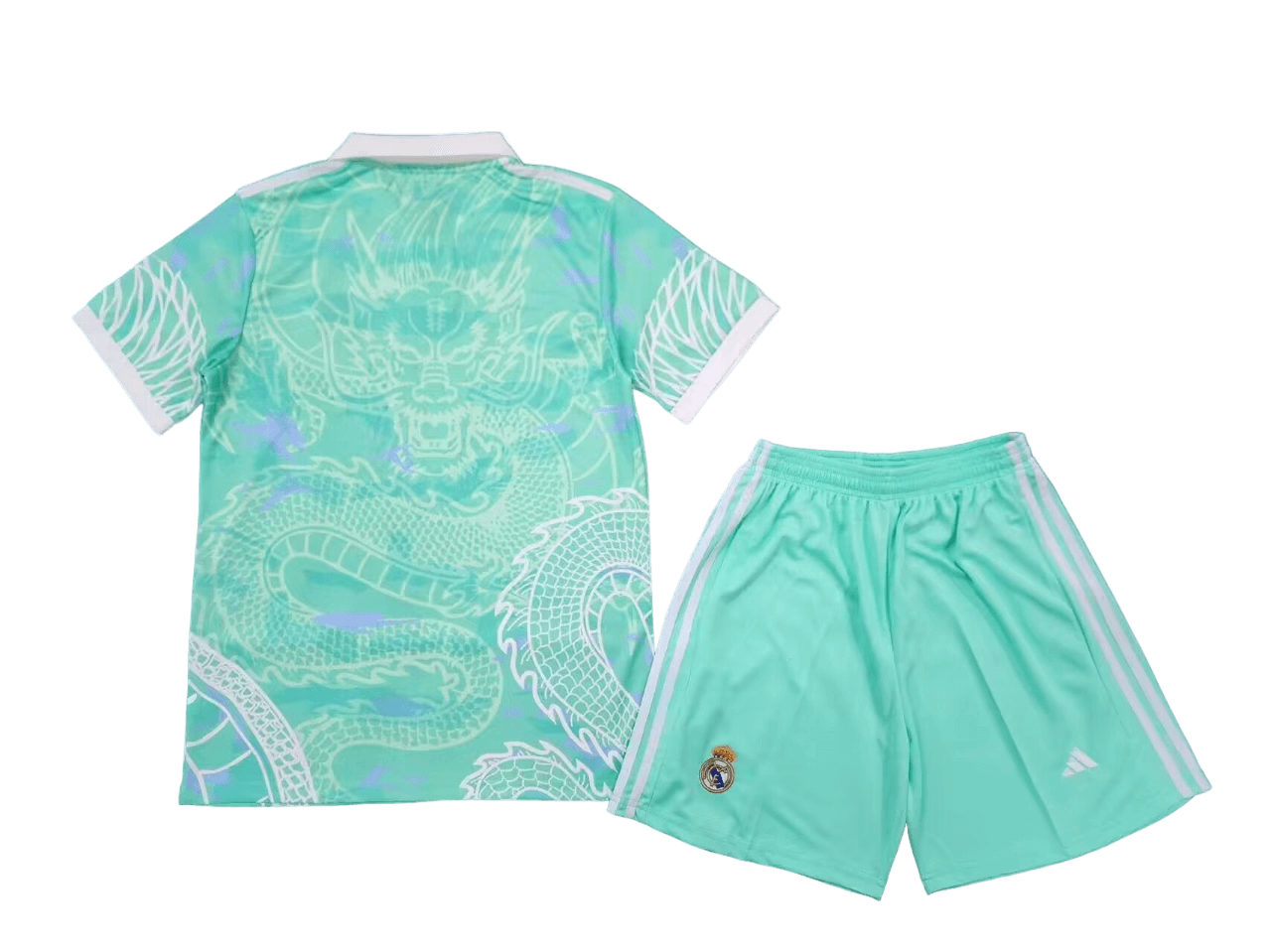 Kit Infantil Real Madrid Dragão Especial Azul 2024/25 Kit Infantil Real Madrid Dragão Especial Azul 2024/25