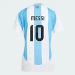 Camisa Argentina I Home Branca Messi #10 2024/25 Feminina