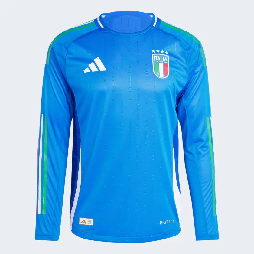 Camisa Itália Azul Home I Manga Longa 2024/25 Jogador Camisa Itália Azul Home I Manga Longa 2024/25 Jogador