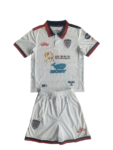 Kit Infantil Cagliari Branca Away II 2024/25 Unissex