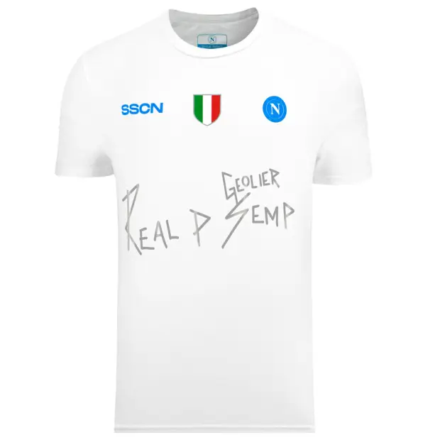 Camisa do Napoli Especial Geolier Branca 2024/25 Masculina Camisa do Napoli Especial Geolier Branca 2024/25 Masculina