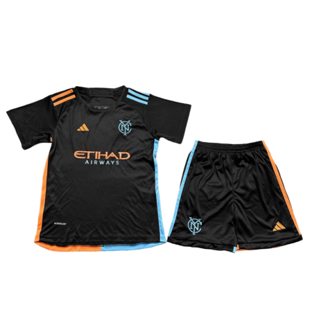 Kit Infantil Reserva do New York City FC Preta 2024/25 Unissex