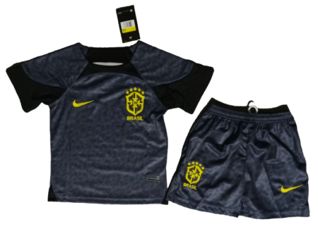 Kit Infantil do Brasil Preta Goleiro 2023/24 Unissex