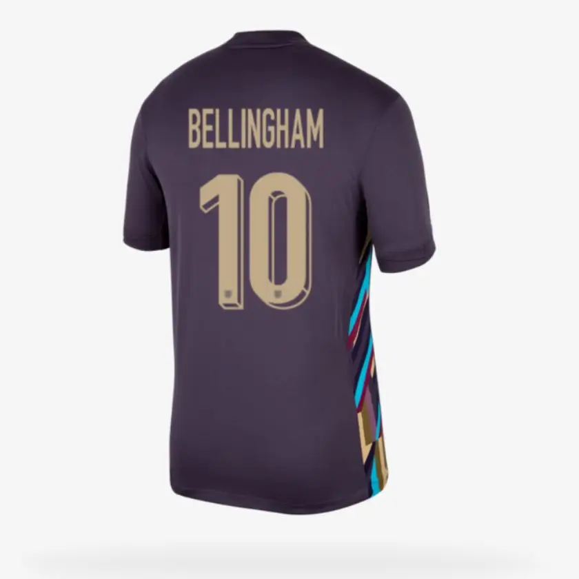 Camisa Inglaterra Bellingham #10 II Roxo 2024/25 Masculina Camisa Inglaterra Bellingham #10 II Roxo 2024/25 Masculina