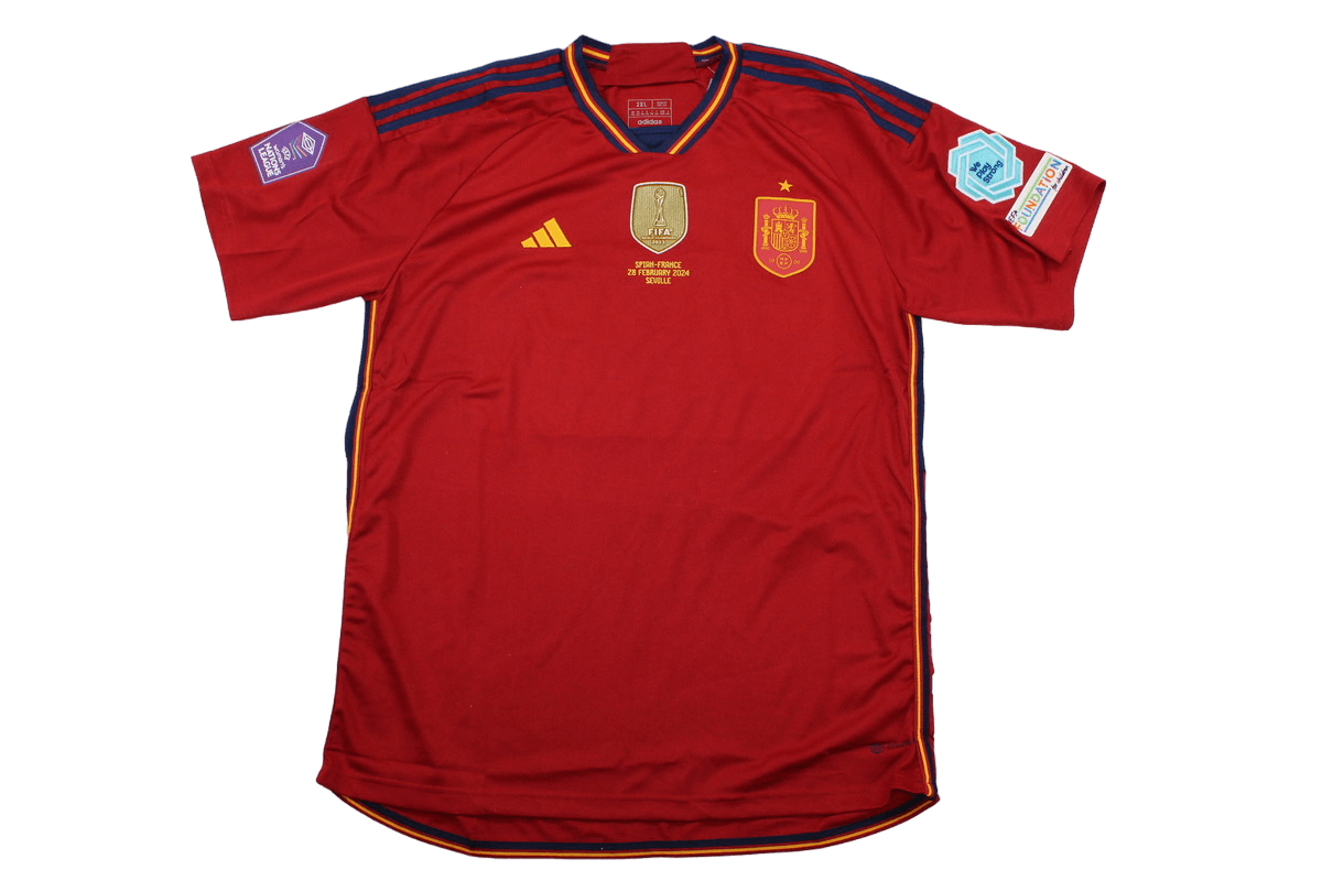 Camisa Espanha Vermelha Final UEFA Nations League Feminina Camisa Espanha Vermelha Final UEFA Nations League Feminina
