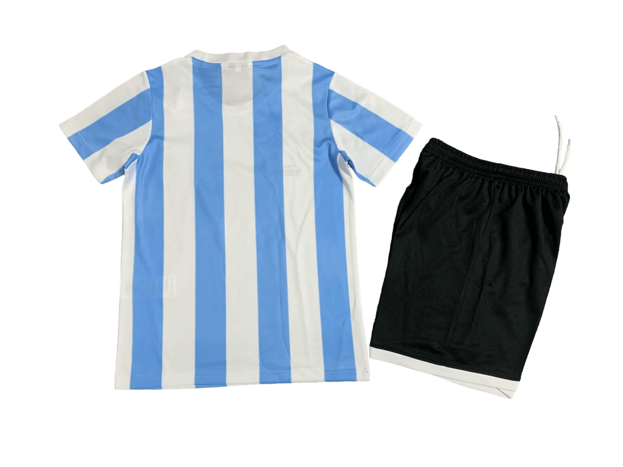 Kit Infantil Argentina 1986 Home Azul/Branca Retrô Unissex Kit Infantil Argentina 1986 Home Azul/Branca Retrô Unissex