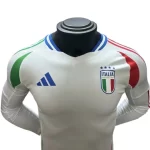 Camisa Itália Branca Away II Manga Longa 2024/25 Jogador