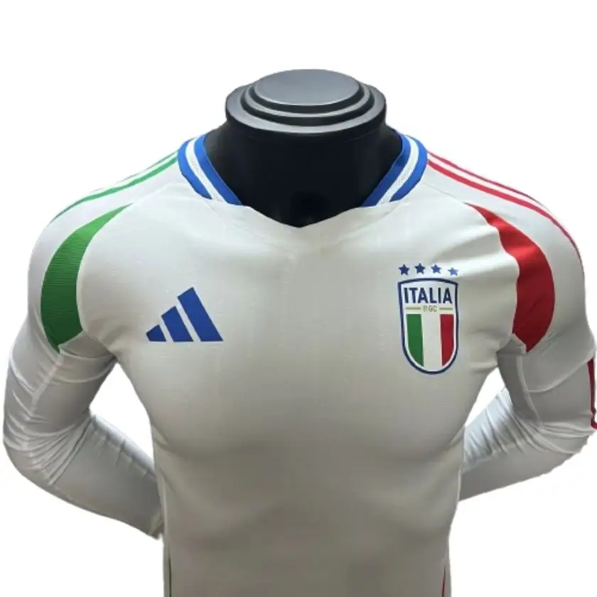 Camisa Itália Branca Away II Manga Longa 2024/25 Jogador Camisa Itália Branca Away II Manga Longa 2024/25 Jogador