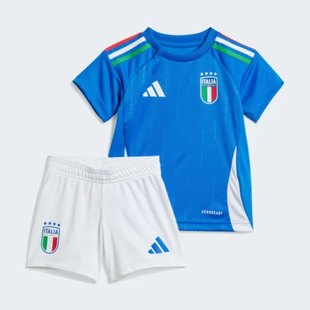 Kit Infantil Seleção da Itália Azul I 2024/25 Unissex