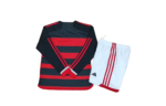 Kit Infantil Flamengo Manga Longa Vermelho 2024/25 Unissex