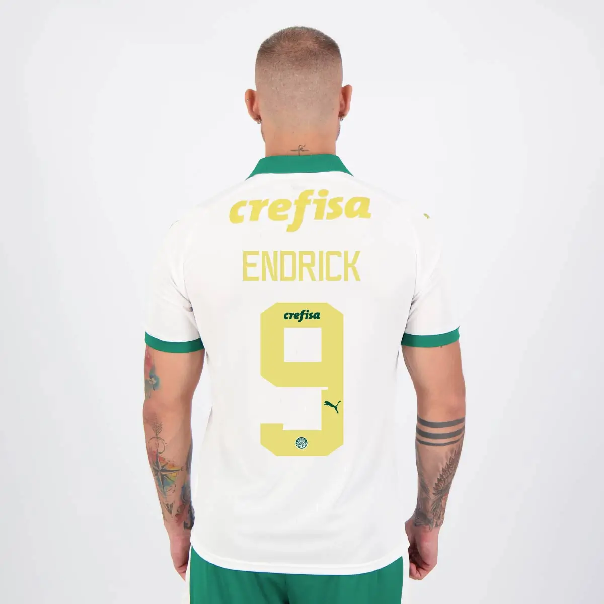 Camisa Palmeiras do Endrick #9 Branca II 2024/25 Masculina Camisa Palmeiras do Endrick #9 Branca II 2024/25 Masculina