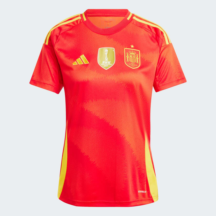 Nova Camisa Espanha Vermelho Home I 2024/25 Feminina Nova Camisa Espanha Vermelho Home I 2024/25 Feminina