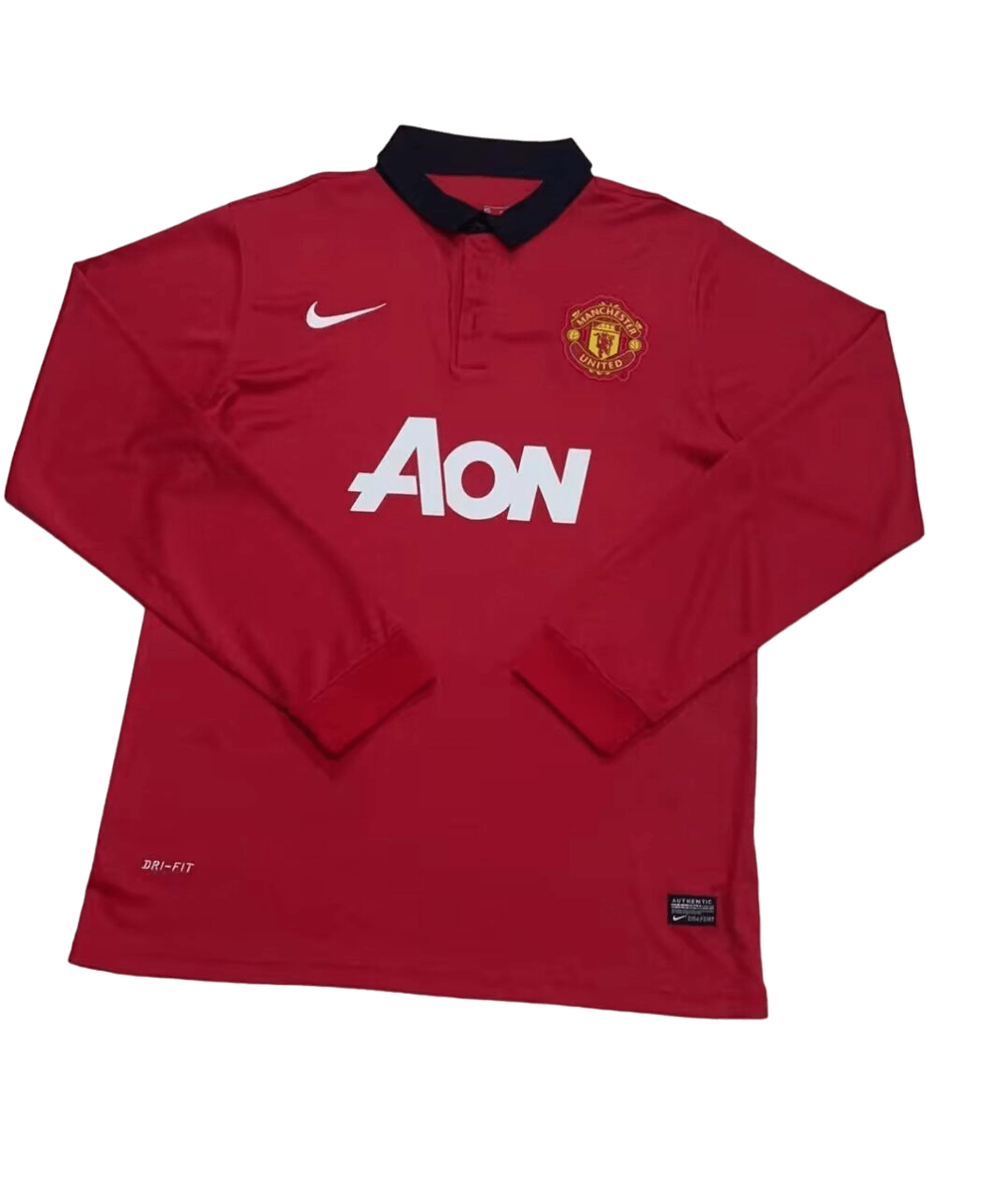 Camisa Manchester United Vermelha Home Manga Longa 2013/14 Camisa Manchester United Vermelha Home Manga Longa 2013/14