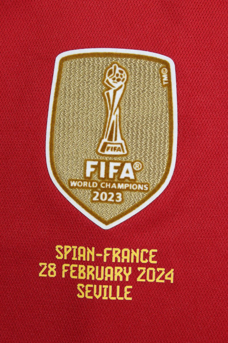 Camisa Espanha Vermelha Final UEFA Nations League Feminina Camisa Espanha Vermelha Final UEFA Nations League Feminina