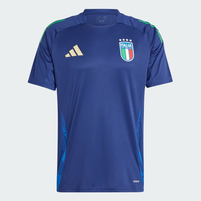 Camisa Itália Treino Azul Escuro 2024/25 Masculina Camisa Itália Treino Azul Escuro 2024/25 Masculina