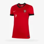 Camisa Portugal do Cristiano Ronaldo #7 Vermelha I 2024/25 Feminina
