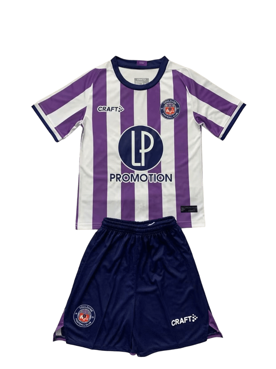 Kit Infantil Toulouse Home I Roxo/Branco 2023/24 Unissex Kit Infantil Toulouse Home I Roxo/Branco 2023/24 Unissex
