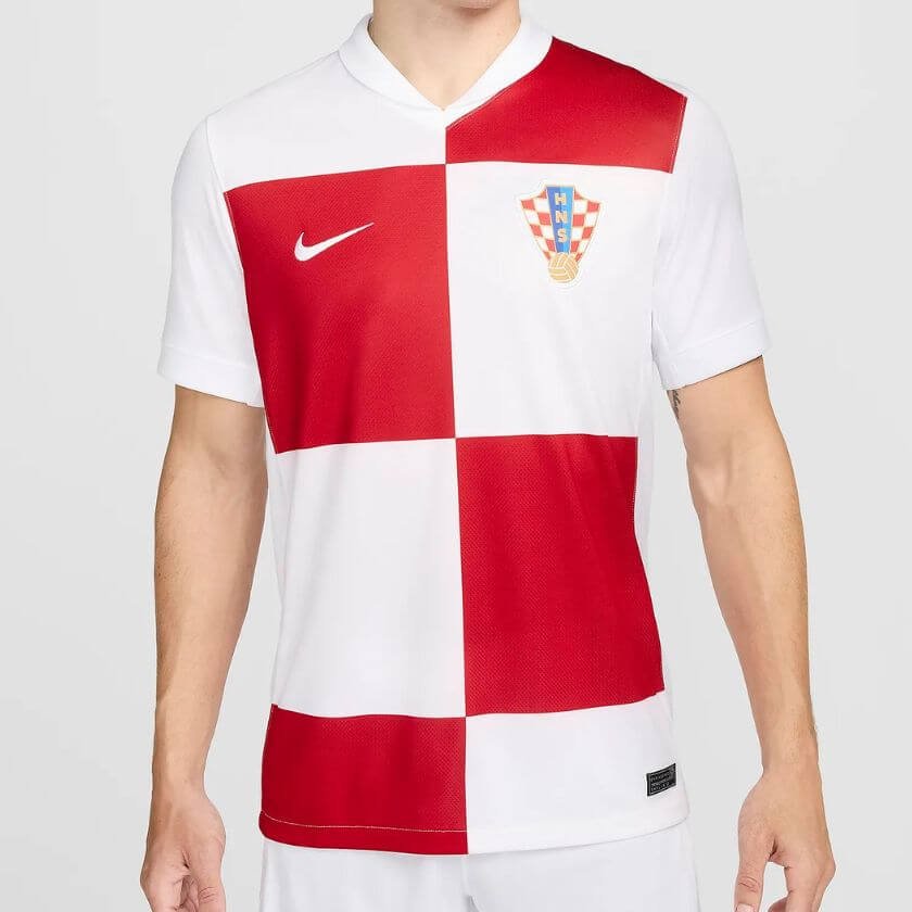 Camisa Seleção Croácia Branca Home I 2024/25 Masculina Camisa Seleção Croácia Branca Home I 2024/25 Masculina