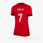 Camisa Portugal do Cristiano Ronaldo #7 Vermelha I 2024/25 Feminina
