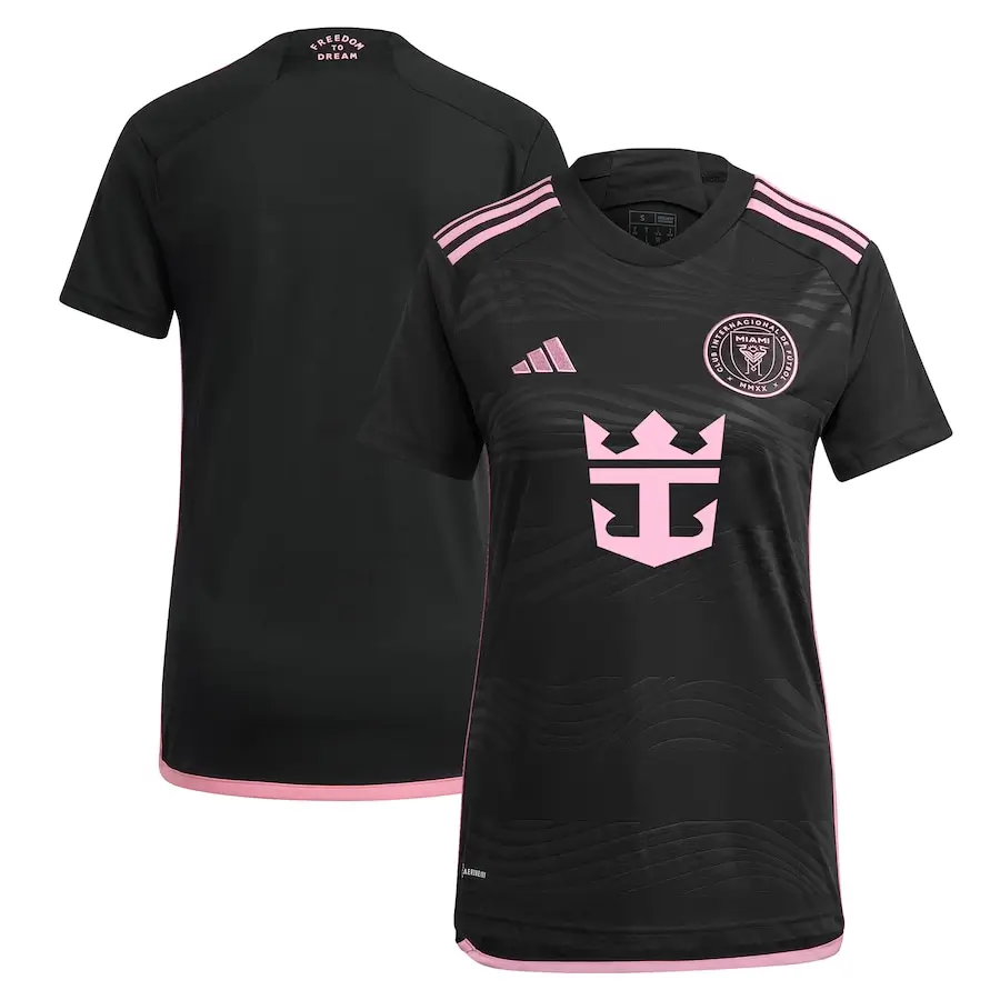 Camisa Inter Miami Preta II Away Feminina 2024/25 Camisa Inter Miami Preta II Away Feminina 2024/25