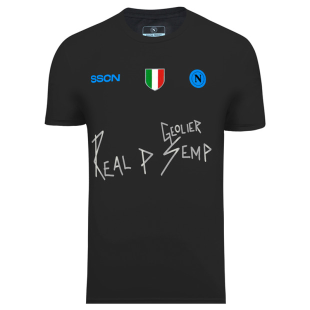 Camisa do Napoli Especial Geolier Preta 2024/25 Masculina Camisa do Napoli Especial Geolier Preta 2024/25 Masculina