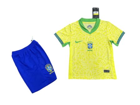 Kit Infantil do Brasil Amarelo Home I 2024/25 Unissex