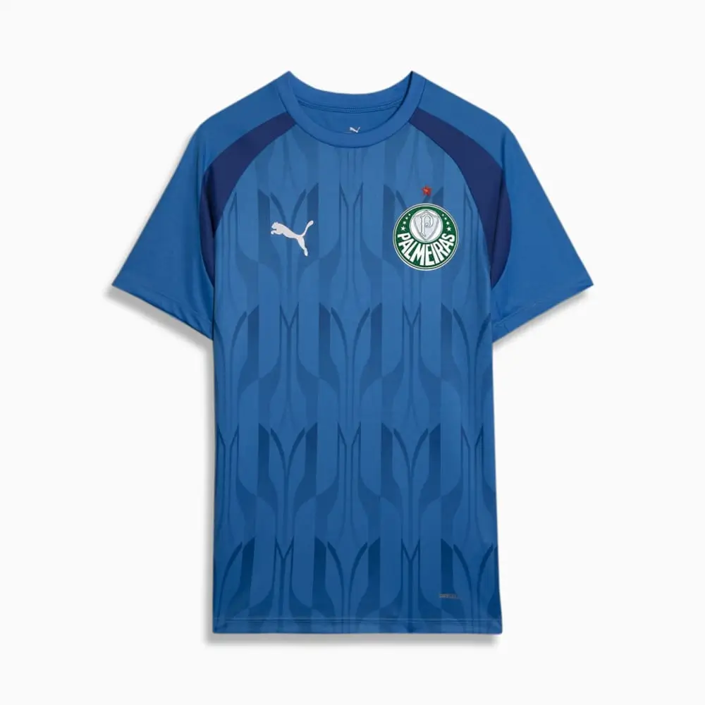 Camisa Palmeiras Treino Azul 2024/25 Masculina Camisa Palmeiras Treino Azul 2024/25 Masculina