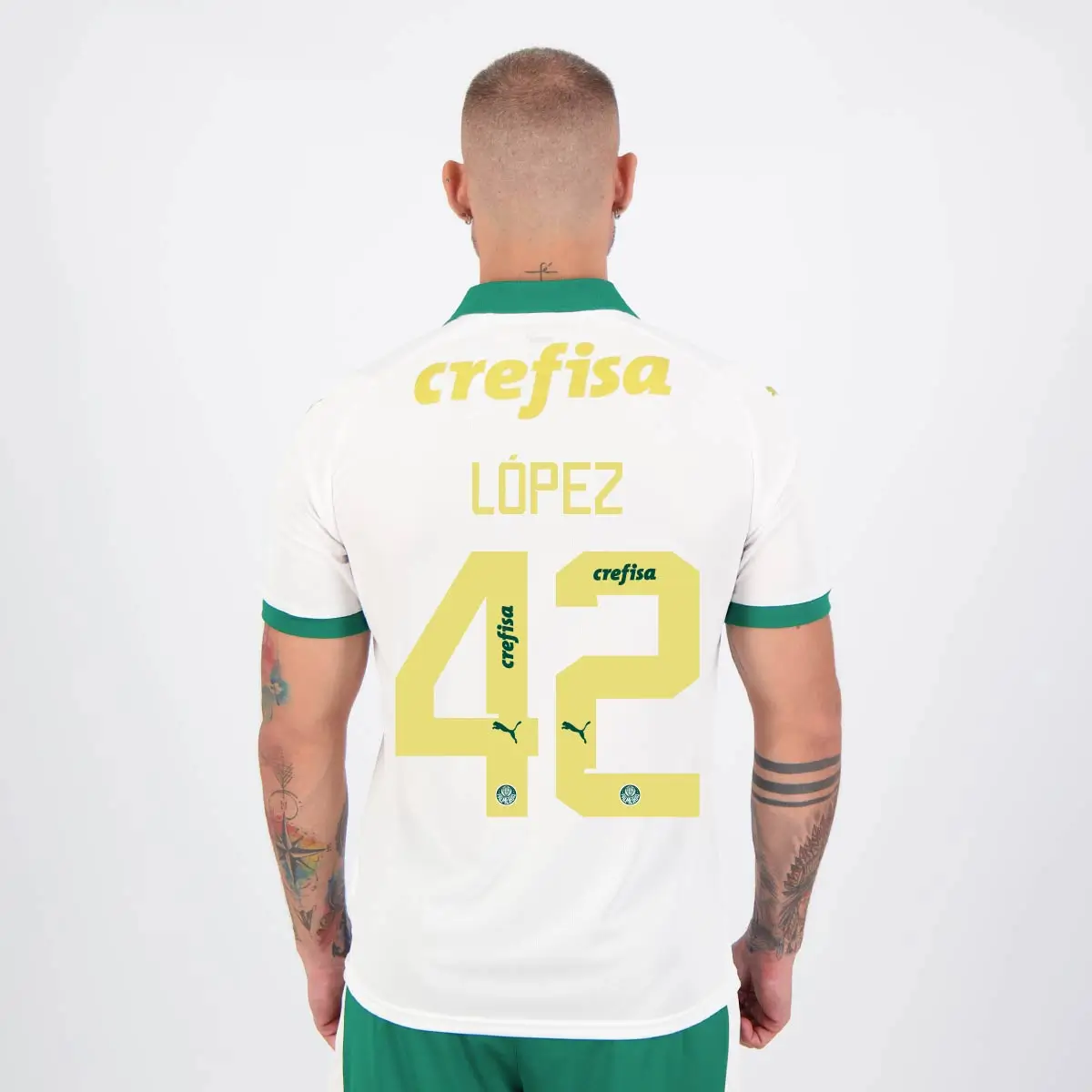 Camisa Palmeiras do López #42 Branca II 2024/25 Masculina Camisa Palmeiras do López #42 Branca II 2024/25 Masculina