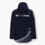 Jaqueta de Frio Scuderia AlphaTauri F1 Team Azul Escuro Com Zíper e Capuz