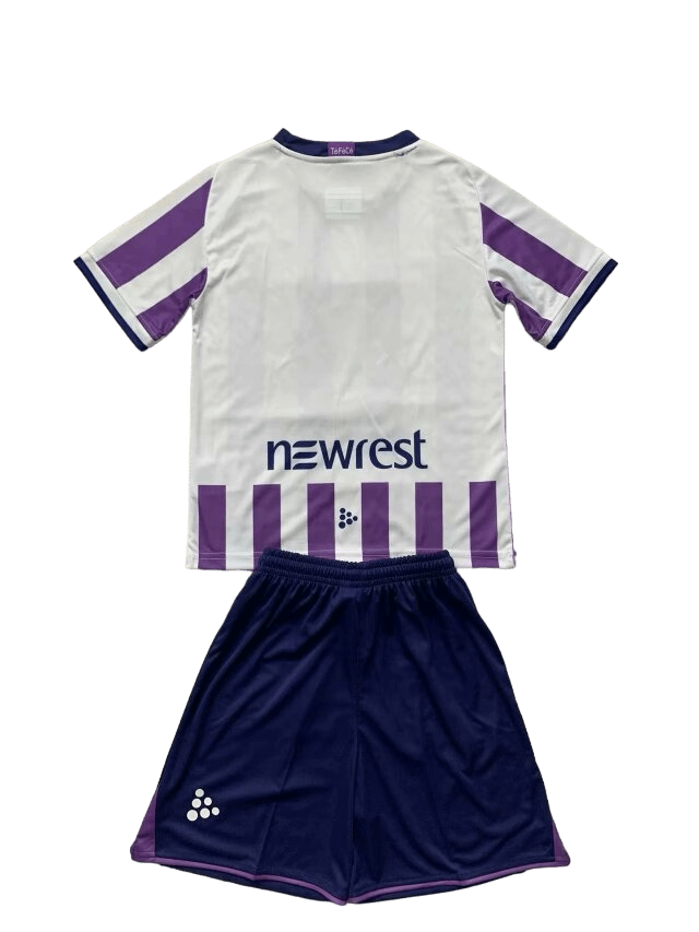 Kit Infantil Toulouse Home I Roxo/Branco 2023/24 Unissex Kit Infantil Toulouse Home I Roxo/Branco 2023/24 Unissex