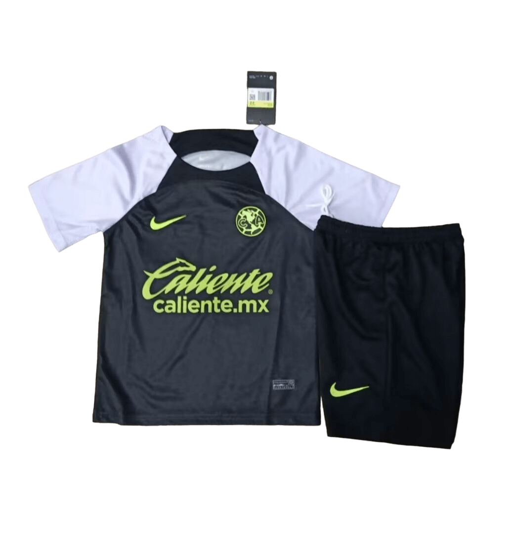 Kit Infantil Club América Treino Preta 2023/24 Unissex Kit Infantil Club América Treino Preta 2023/24 Unissex