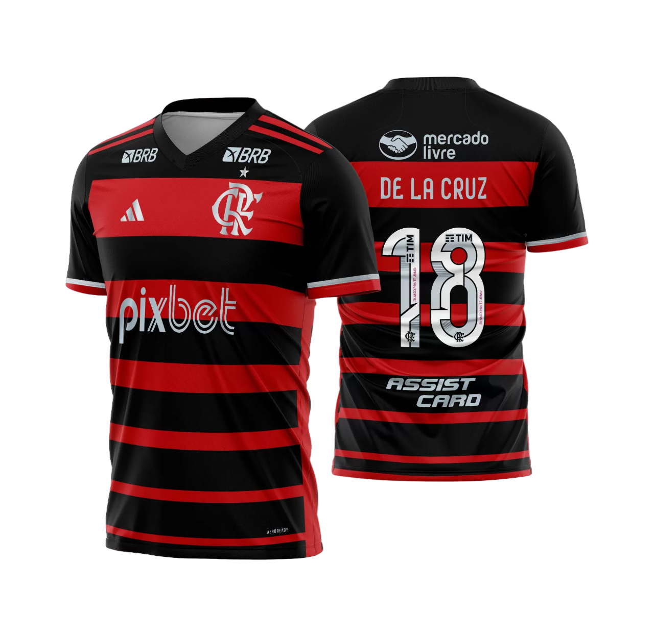 camisa-de-la-cruz-18-flamengo-vermelha-i-2024-25-masculina Camisa De La Cruz #18 Flamengo Vermelha I 2024/25 Masculina