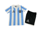 Kit Infantil Argentina 1986 Home Azul/Branca Retrô Unissex