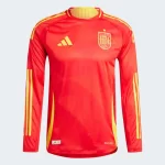 Camisa Espanha Vermelha I Home I Manga Longa 2024/25 Jogador