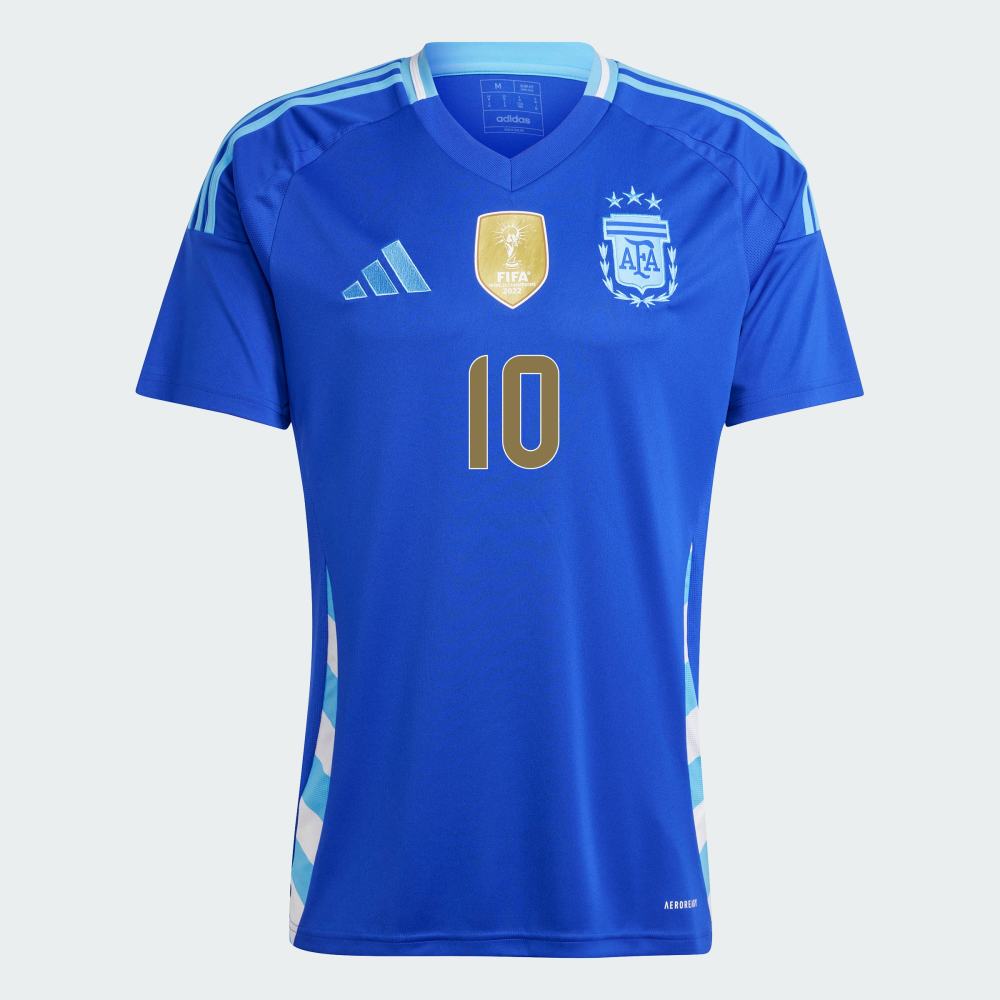 Camisa Argentina II Away Azul 2024/25 Messi #10 Masculina Camisa Argentina II Away Azul 2024/25 Messi #10 Masculina